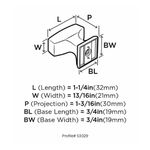 Perilla Amerock Mulholland 32 Mm Champagne