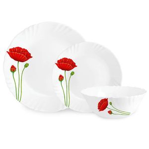 Vajilla Red Poppy 12 Pzas