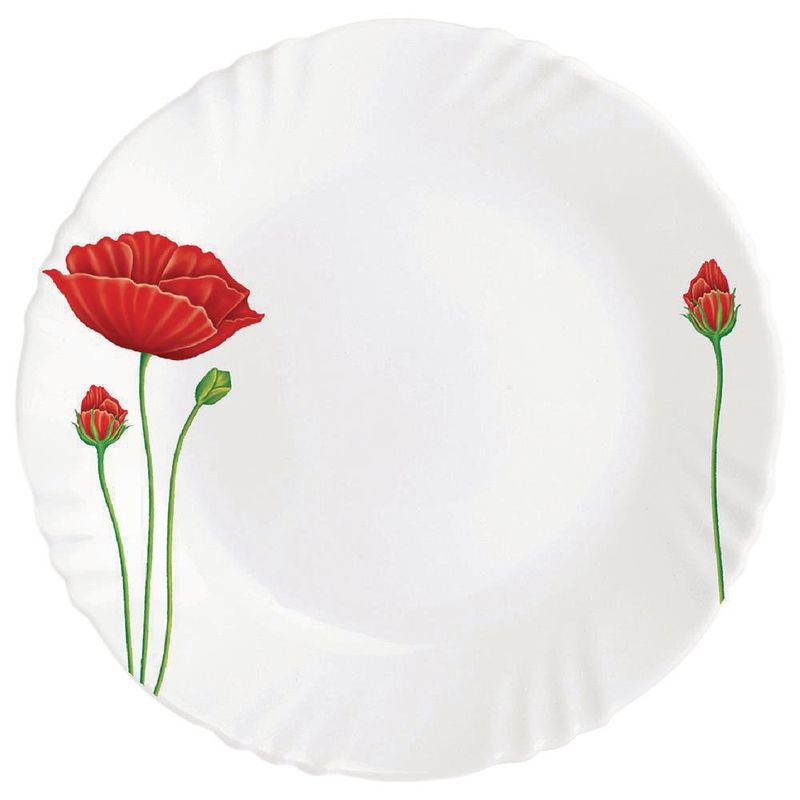 Vajilla Red Poppy 12 Pzas - Toscana
