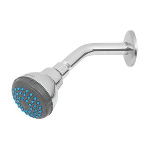 Regadera Fija Redonda con Brazo Basic Cromo 2.5 Plg