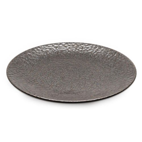 Plato Para Cena 10.6 Plg Café Metálico - Niu Haus