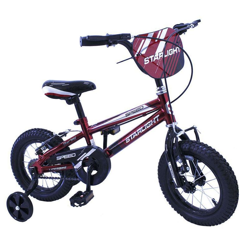Bicicleta Bmx Rin 12 Con Freno V Brake Color Rojo - Starlight