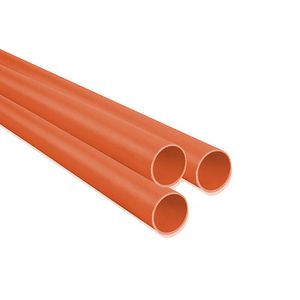 Tubo de Pvc Naranja1 Plg X 3 M