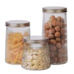 Set De 3 Frascos Con Tapa De Metal - Nordika
