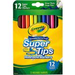 Marcadores Super Tips De 12 Colores - Crayola