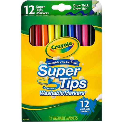 Marcadores Super Tips De 12 Colores - Crayola