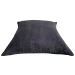 Cojín Relleno Texturizado con Diseño Sofisticado Negro 40 x 40 Cm