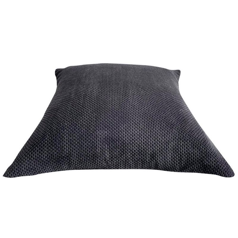 Cojín Relleno Texturizado con Diseño Sofisticado Negro 40 x 40 Cm