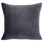 Cojín Relleno Texturizado con Diseño Sofisticado Negro 40 x 40 Cm