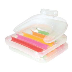 Asiento Flotante Inflable para Piscina con Respaldo 2.01x0.89 Metros