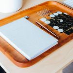 Azafate Rectangular De Madera Caoba 43X28X3 Cm - Kikotem