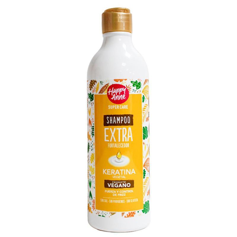 Shampoo Extra Fortalecedor Keratina 340 Ml - Happy Anne