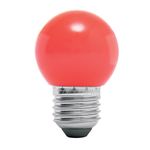Bombilla LED Base E27 de 1W G45 Tipo Globo Rojo