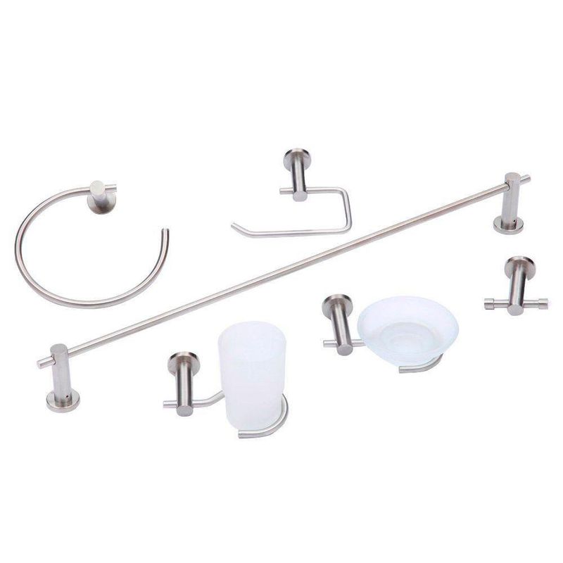 Accesorios para Baño de Pared 6 Piezas Satinado Línea Element