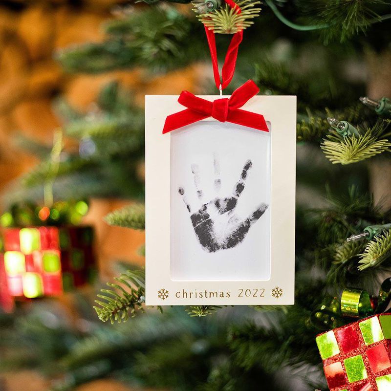 Adorno Mi Primera Navidad Para Estampar Pies Y Manos De Bebé - Pearhead