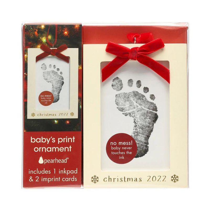 Adorno Mi Primera Navidad Para Estampar Pies Y Manos De Bebé - Pearhead