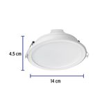 Lámpara LED Redonda Empotrable Luz De Día 12 W - Volteck