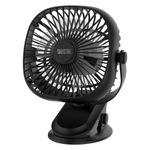 Ventilador Para Escritorio Recargable Negro De 5 Plg - Rosthal