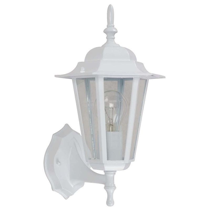 Farol Para Pared Exterior Blanco 1 Luz De 100 W - Zlumini