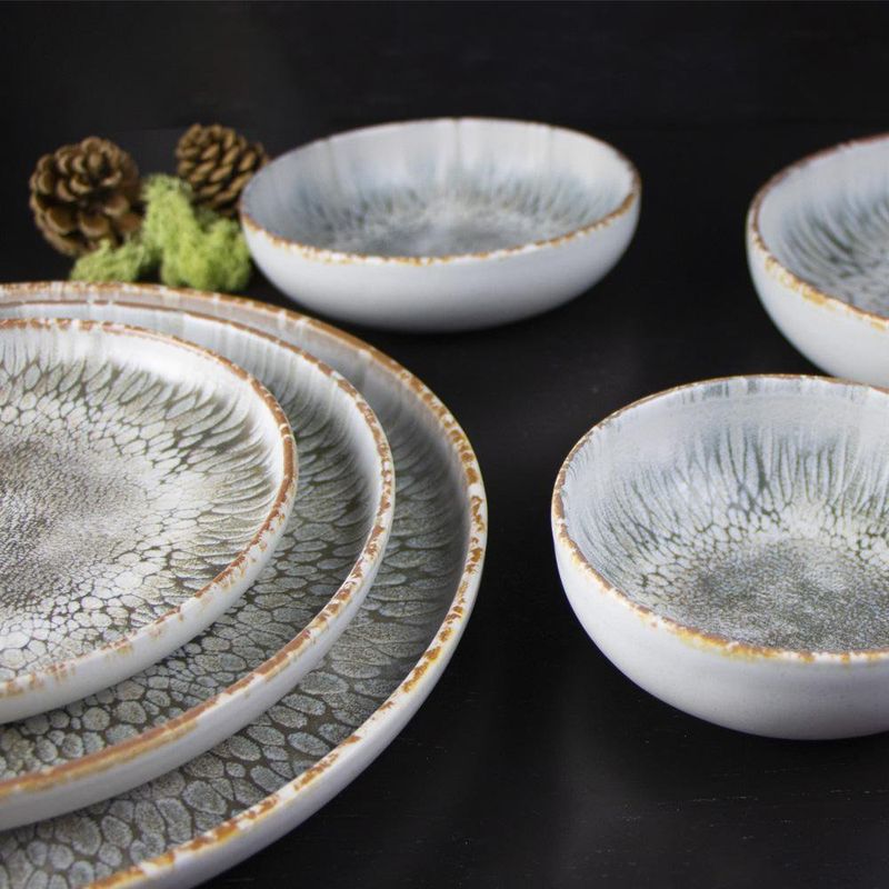 Plato Para Ensalada Gris Frost De 8.6 Plg - Niu Haus