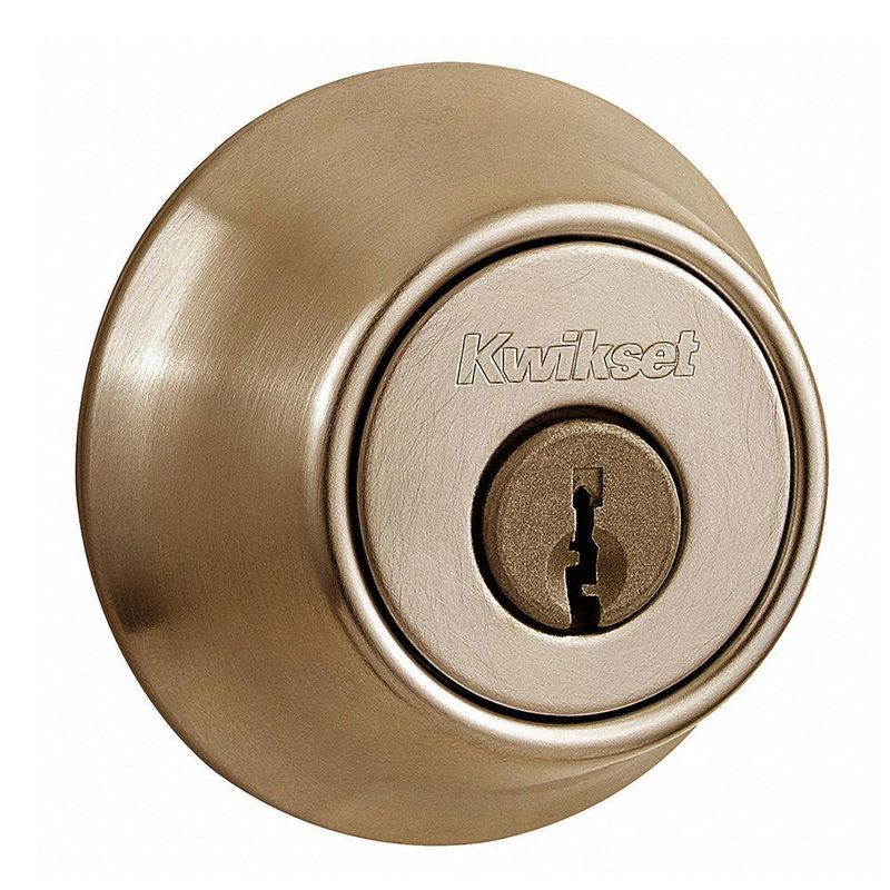 Cerrojo Doble Llave Acabado Laton Antiguo - Kwikset