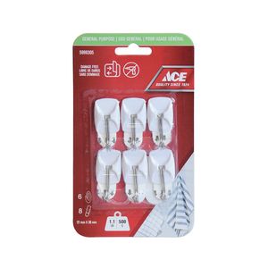 Ganchos Adhesivos de 1.1 Lbs Blancos