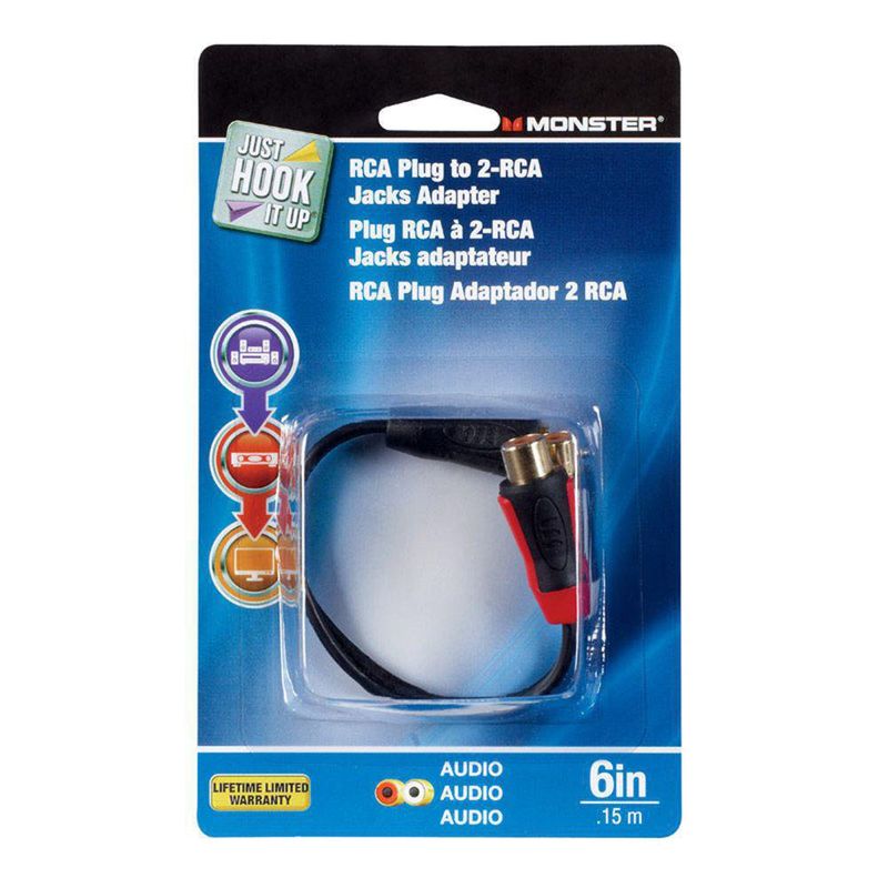 Adaptador Rca Hembra Macho Monster - Gc Thorsen
