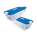 Set 2 Cajas Click con Tapa 12L