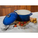 Olla Con Tapa Hierro Fundido 20 Cm Azul - Picca