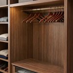 Set de 5 Serchas de Madera con Gancho Metálico Color Café