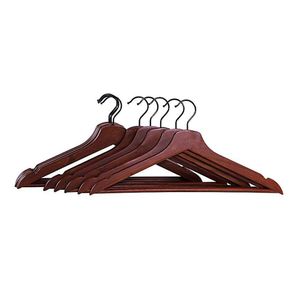 Set de 5 Serchas de Madera con Gancho Metálico Color Café