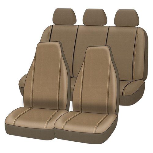 Cubre Asientos Beige Liso