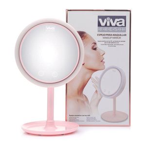 Espejo Giratorio con Luz Led y Ventilador