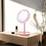 Espejo Giratorio con Luz Led y Ventilador