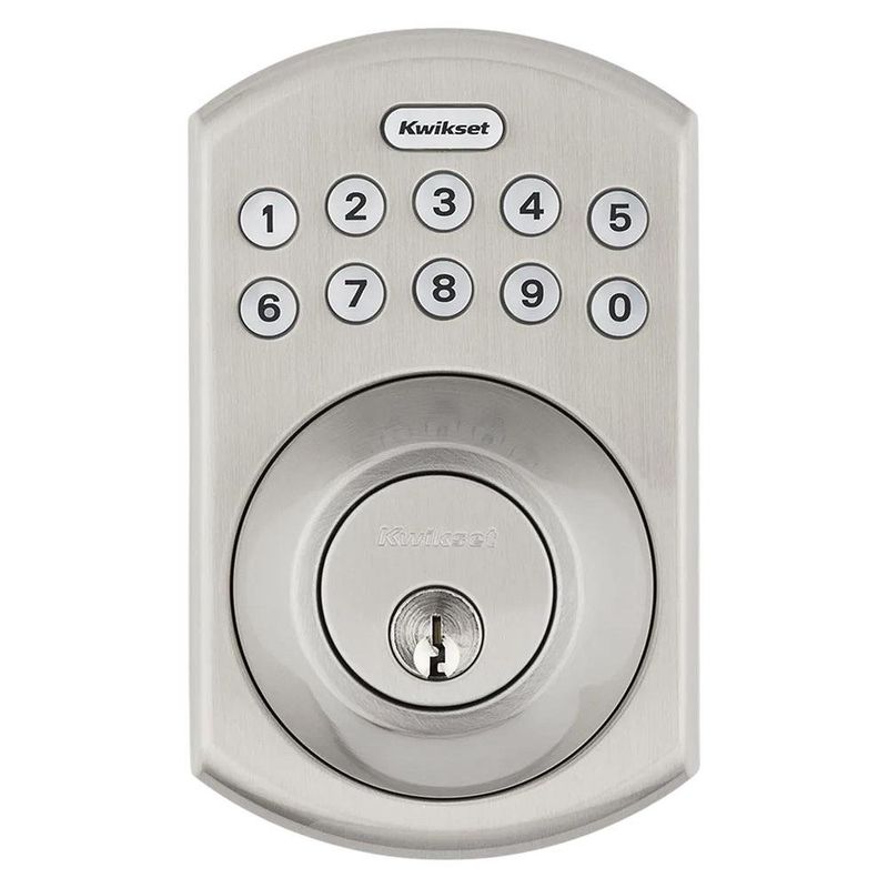 Cerrojo Electrónico con Teclado Color Níquel Satinado