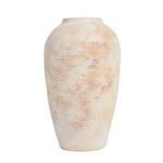 Florero Decorativo Color Beige De 16.5X16.5X27.9 Cm - Topis