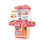 Set De Cocina Rosada Con Luz Y Sonido Infantil
