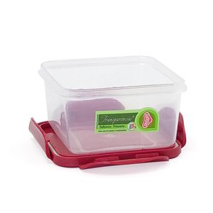 Tazón Click Clack Cuadrado 23 Oz Rojo