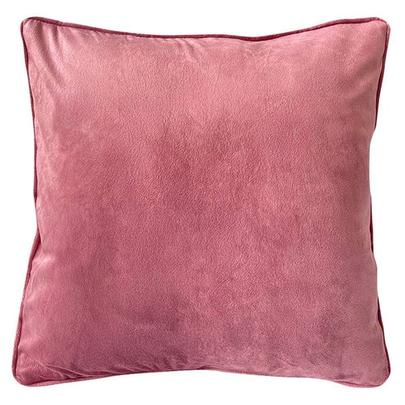 Cojín Relleno Decorativo Cuadrado Rosa Viejo 40 x 40 Cm