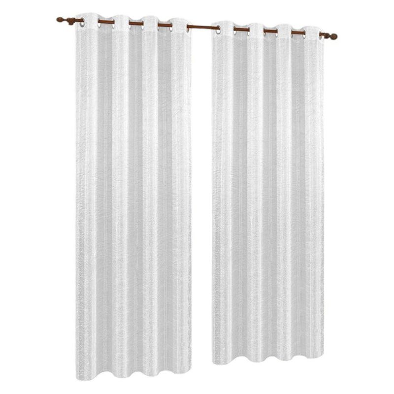 Cortina Color Blanco Diseño Corrugado