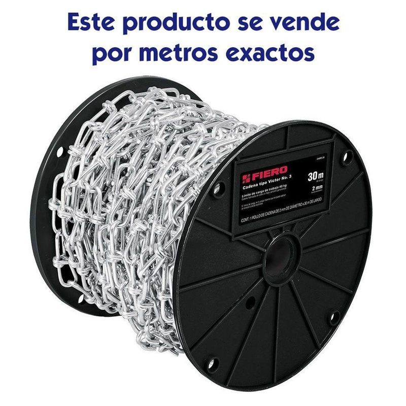 Cadena para Sujeción de 3.4 Mm Venta por Metro