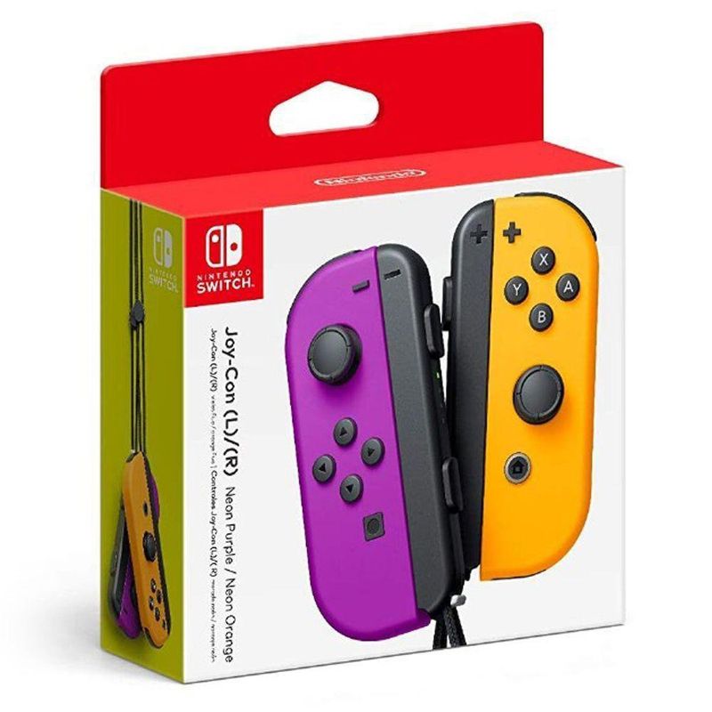 Control Inalámbrico Joy-Con (L)/(R) Neon Purple/Neon Orange - Nintendo