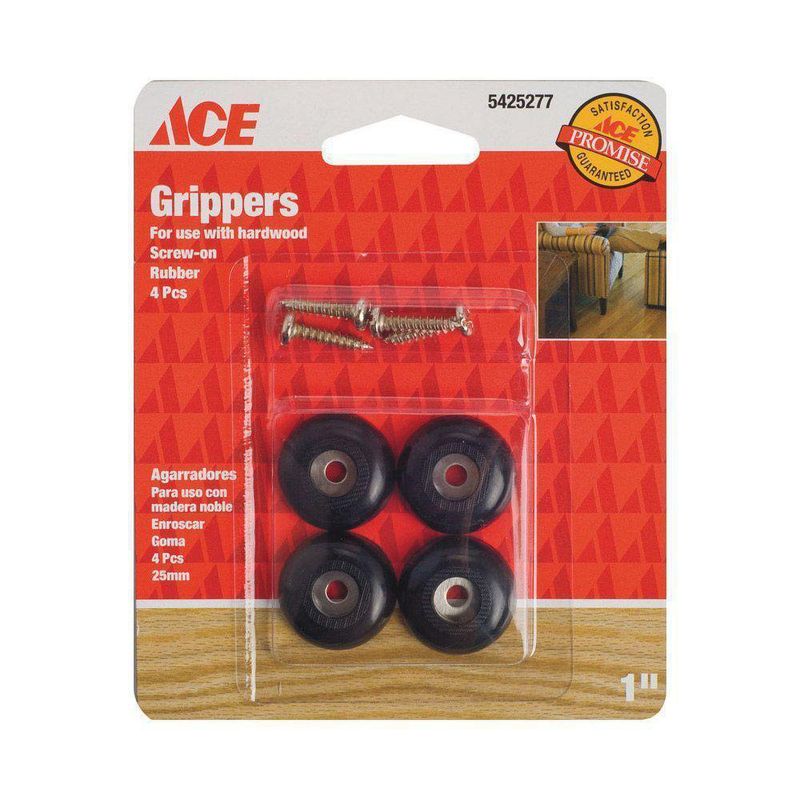 Antideslizante Negro Con Tornillo De 1