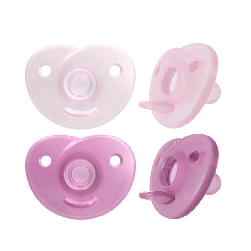 Pacificador Soothie Corazón Rosado 2 Pzas 0-6 Meses
