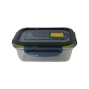 Recipiente Rectangular Negro 350 Ml