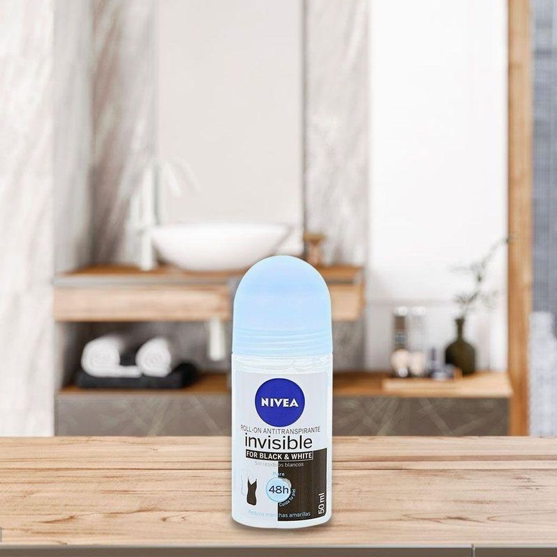 Nivea Deo Invisible B&W Pure Roll On 50 Ml