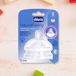 Tetina Natural Feeling 6M + Flujo Rápido - Chicco