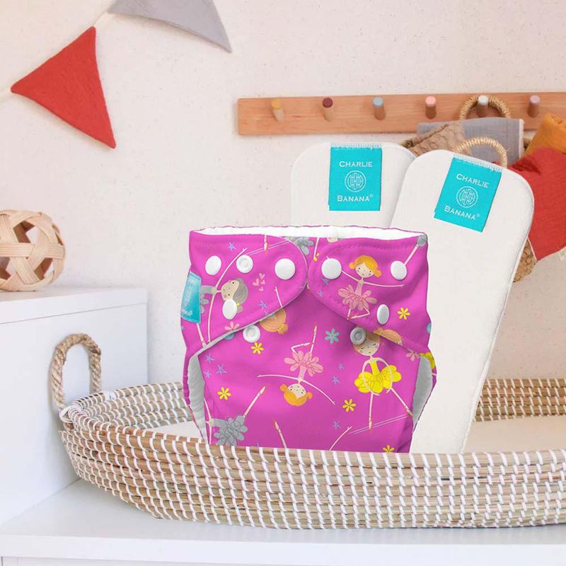 Pañal D/Tela Bailarina 2 Insertos - Charlie Banana