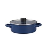 Olla Arrocera De Peltre con Tapa 4.5L 26 cm Azul - Cinsa