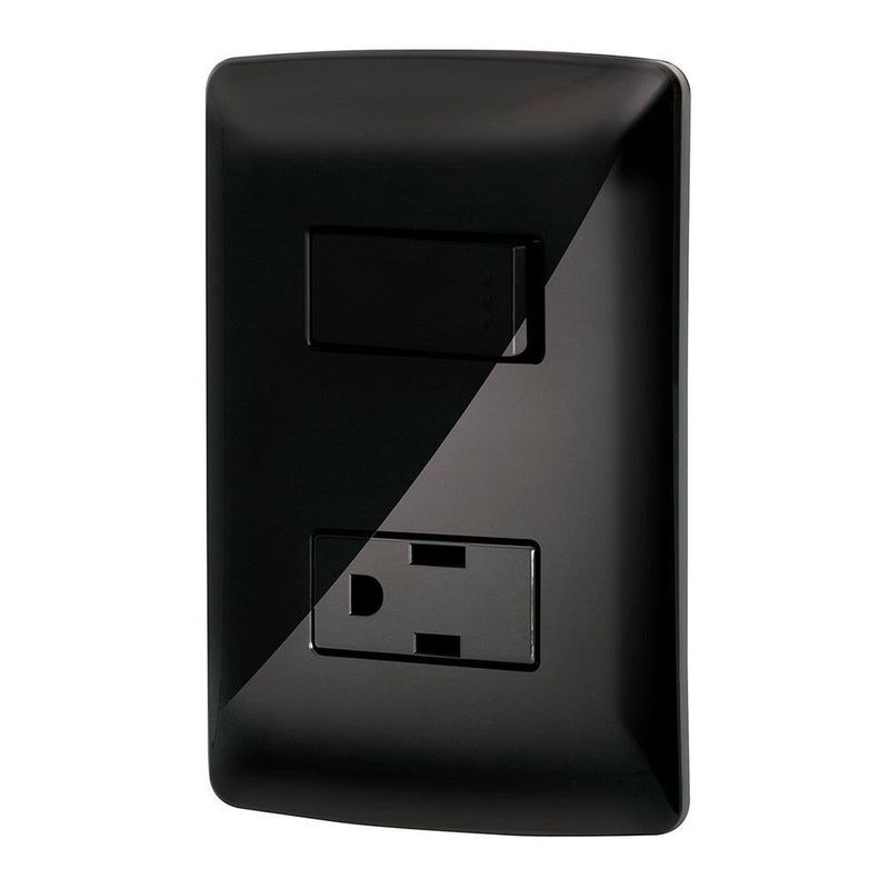 Interruptor Sencillo Contacto Con Placa - Volteck